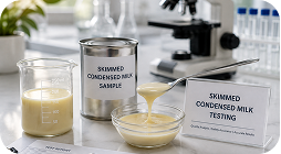 Skimmed condensed milk Testing